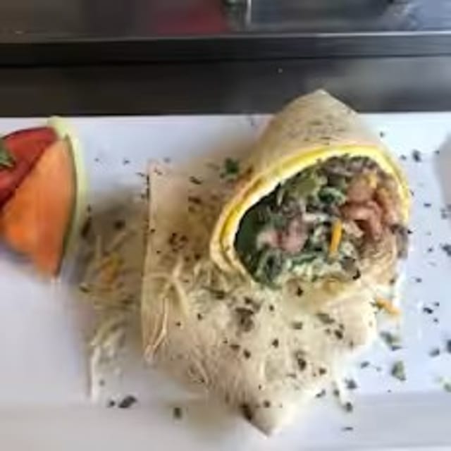 Bayou Breakfast Burrito.