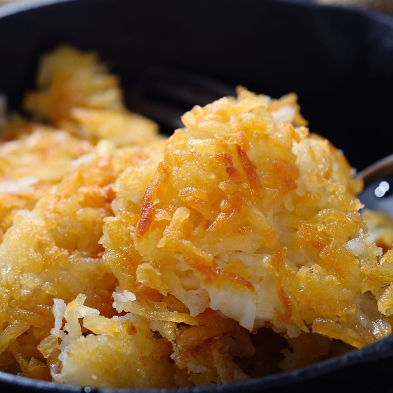 Delicious hash browns made fresh