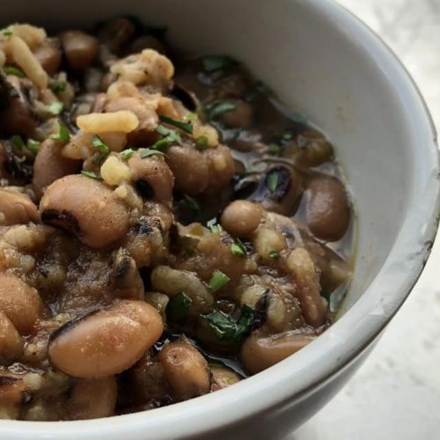 Black Eyed Peas & Rice.