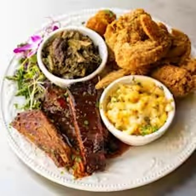Po' BBQ Rib Platter.